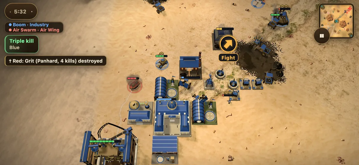 An assault in the Dune Sea